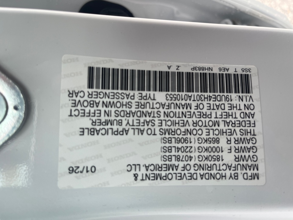 19UDE4H30TA010553 2026 Acura Integra FWD A-Spec