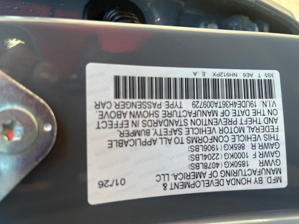 19UDE4H36TA009729 2026 Acura Integra FWD A-Spec