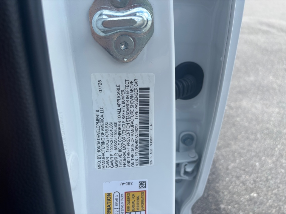 19UDE4H61SA020243 2025 Acura Integra A-SPEC Technology