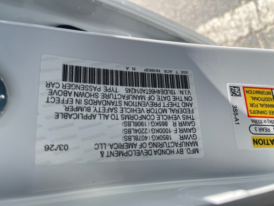 19UDE4H66TA014245 2026 Acura Integra FWD A-Spec with Technology