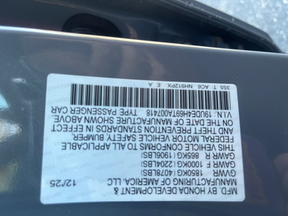 19UDE4H69TA007418 2026 Acura Integra FWD A-Spec with Technology