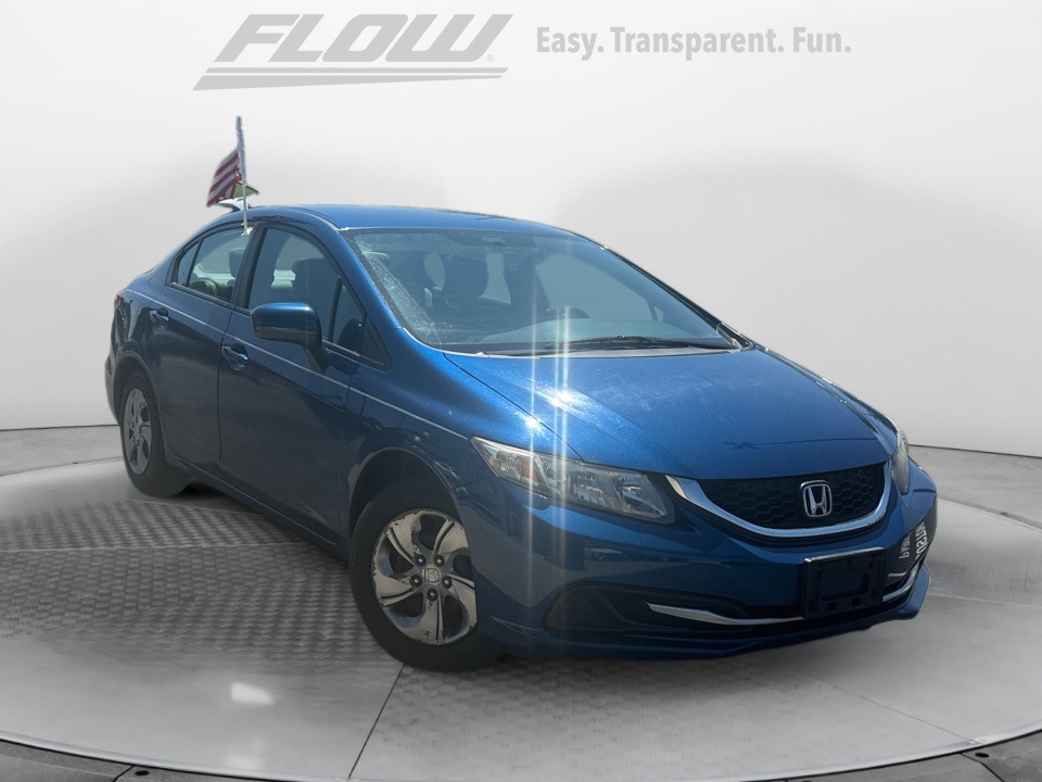 Blue 2014 Honda Civic Sedan Front-Wheel Drive Automatic