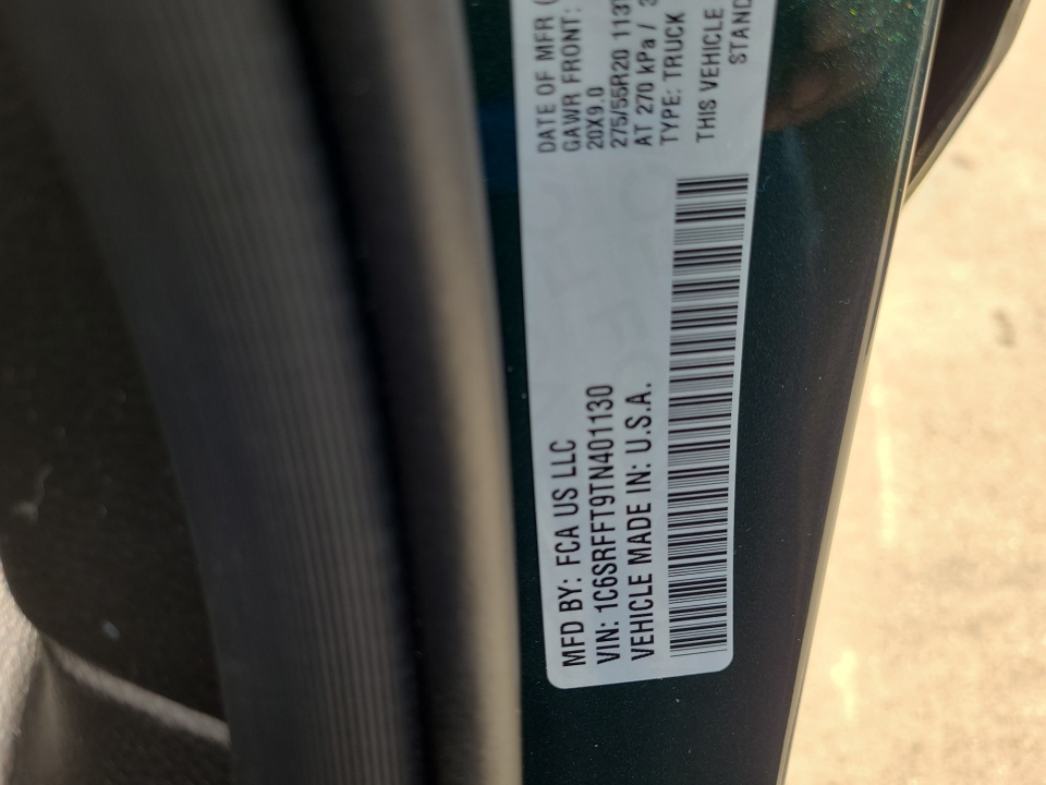 1C6SRFFT9TN401130 2026 Ram 1500 Big Horn