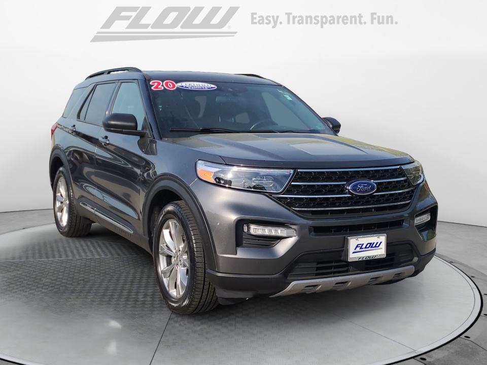 Gray 2020 Ford Explorer XLT AWD SUV / Crossover All-Wheel Drive Automatic