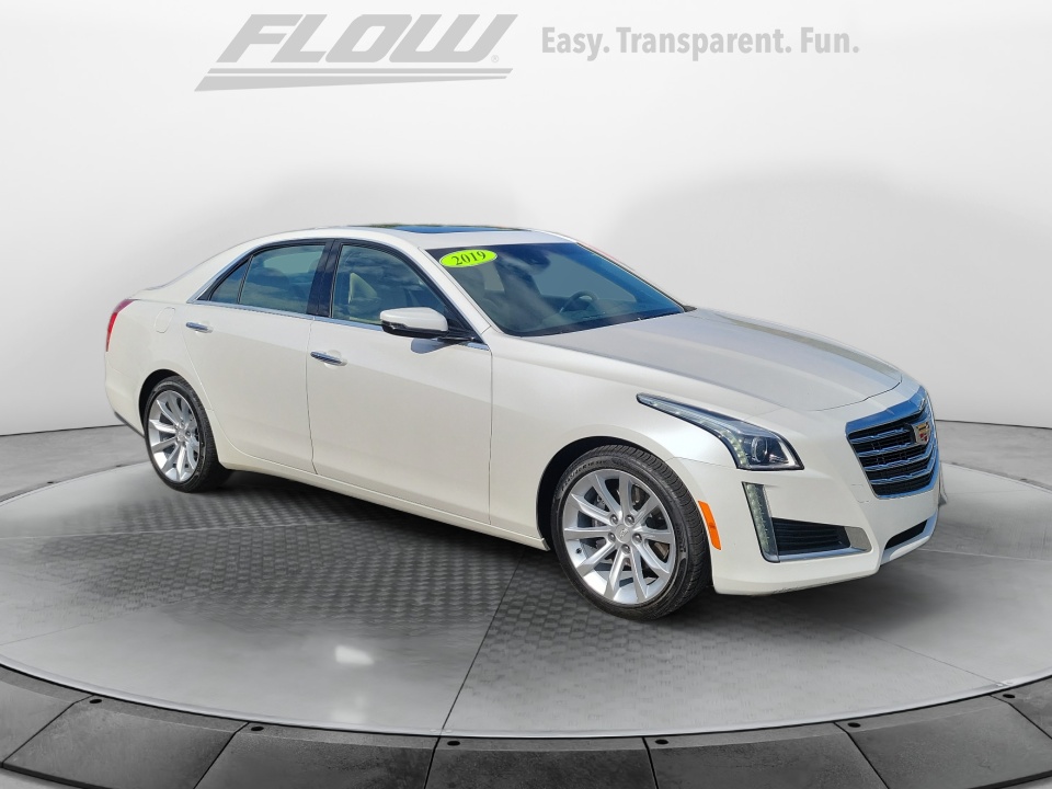 White 2019 Cadillac CTS Sedan Rear-Wheel Drive Automatic