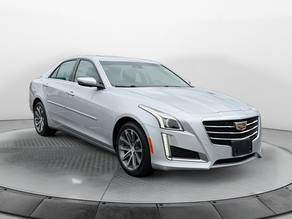 Silver 2016 Cadillac CTS 2.0T Luxury AWD Sedan All-Wheel Drive Automatic