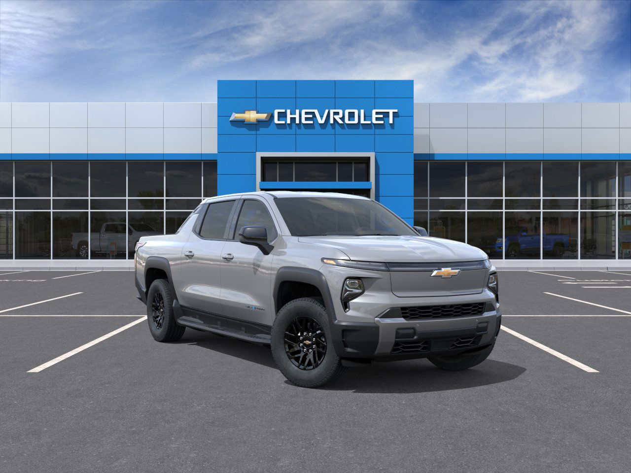 Gray 2026 Chevrolet Silverado EV Pickup Truck All-Wheel Drive Automatic