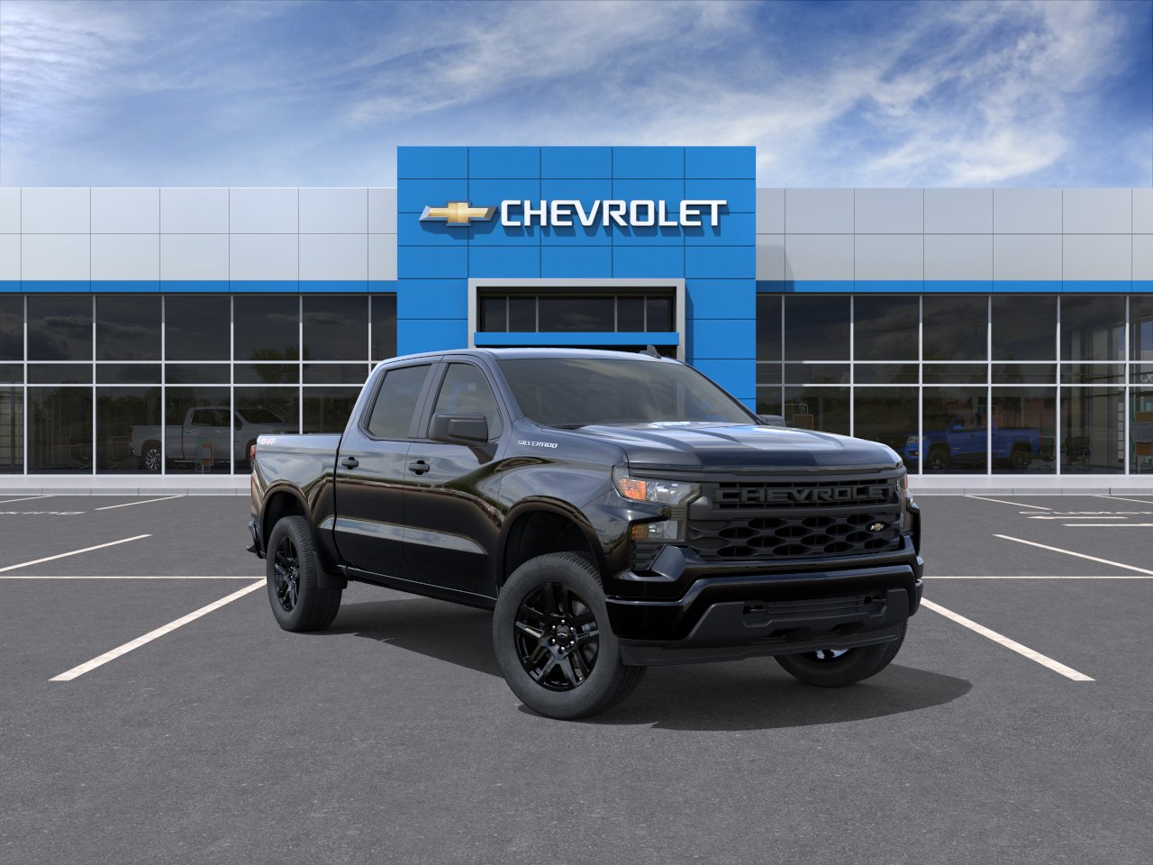 Black 2026 Chevrolet Silverado 1500 Pickup Truck Four-Wheel Drive Automatic