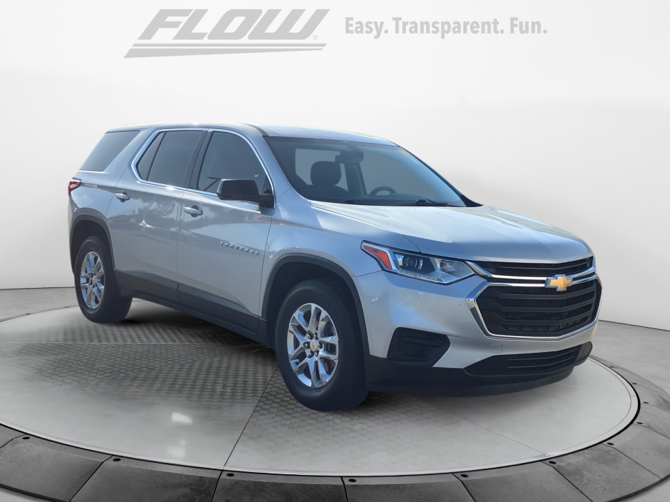 Silver 2020 Chevrolet Traverse LS FWD SUV / Crossover Front-Wheel Drive Automatic