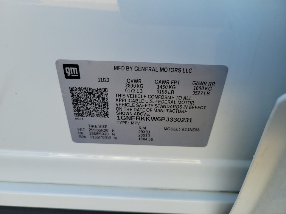 1GNERKKW6PJ330231 2023 Chevrolet Traverse Premier