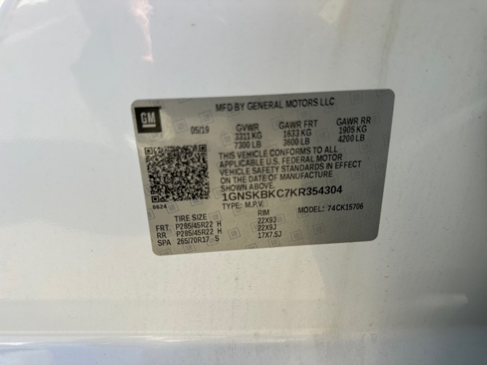 Used 2019 Chevrolet Tahoe SUV