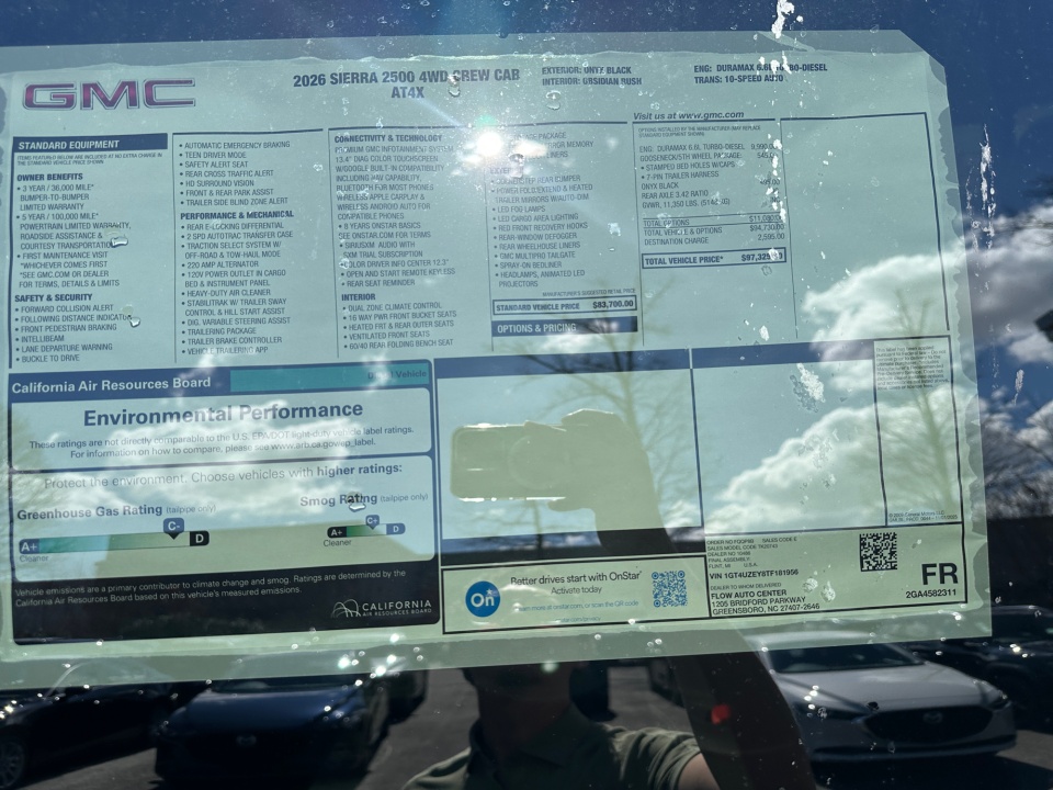 1GT4UZEY8TF181956 2026 GMC Sierra 2500HD AT4X