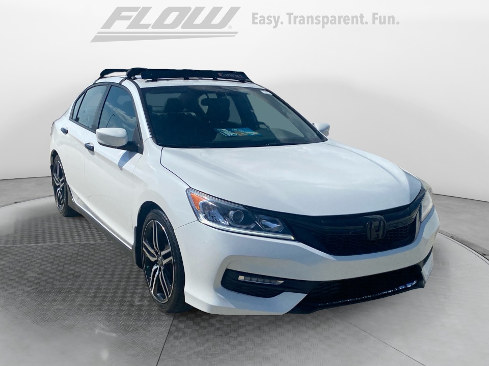 White 2017 Honda Accord Sedan Front-Wheel Drive Manual