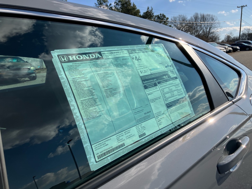 1HGCY2F52SA097205 2025 Honda Accord Hybrid Sport