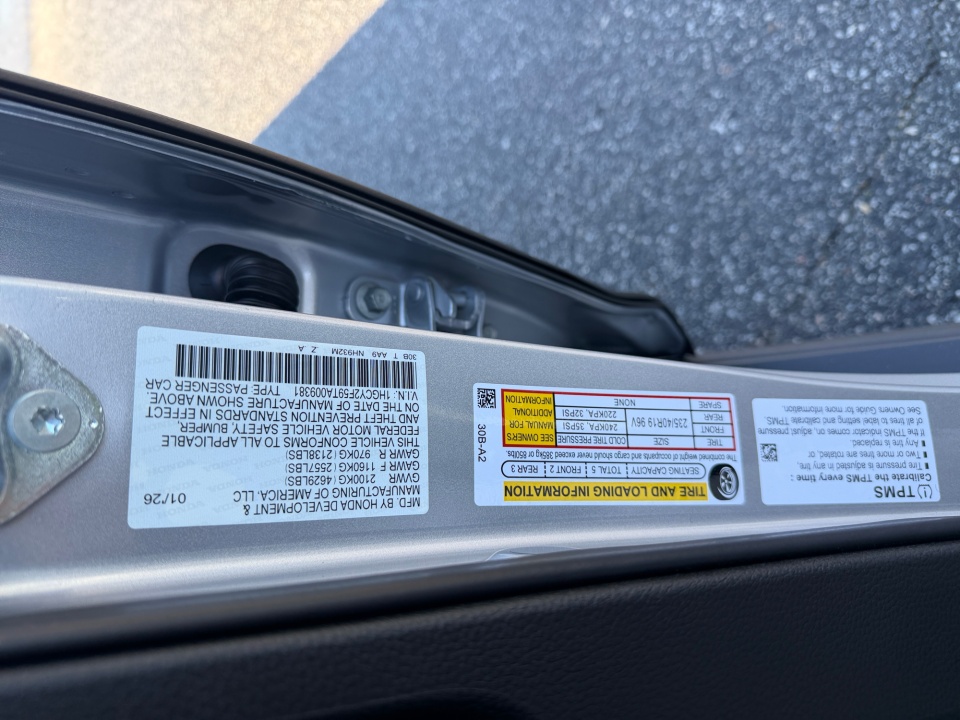 1HGCY2F59TA009381 2026 Honda Accord Hybrid Sport