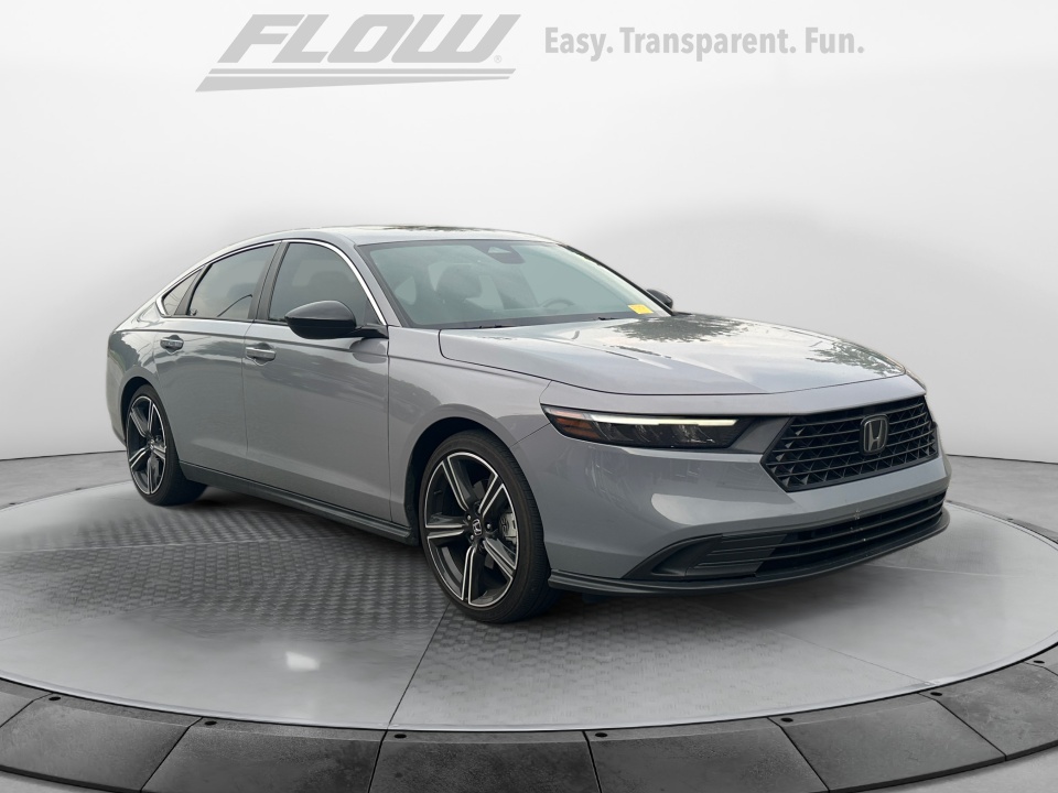 Gray 2023 Honda Accord Hybrid Sedan Front-Wheel Drive Automatic