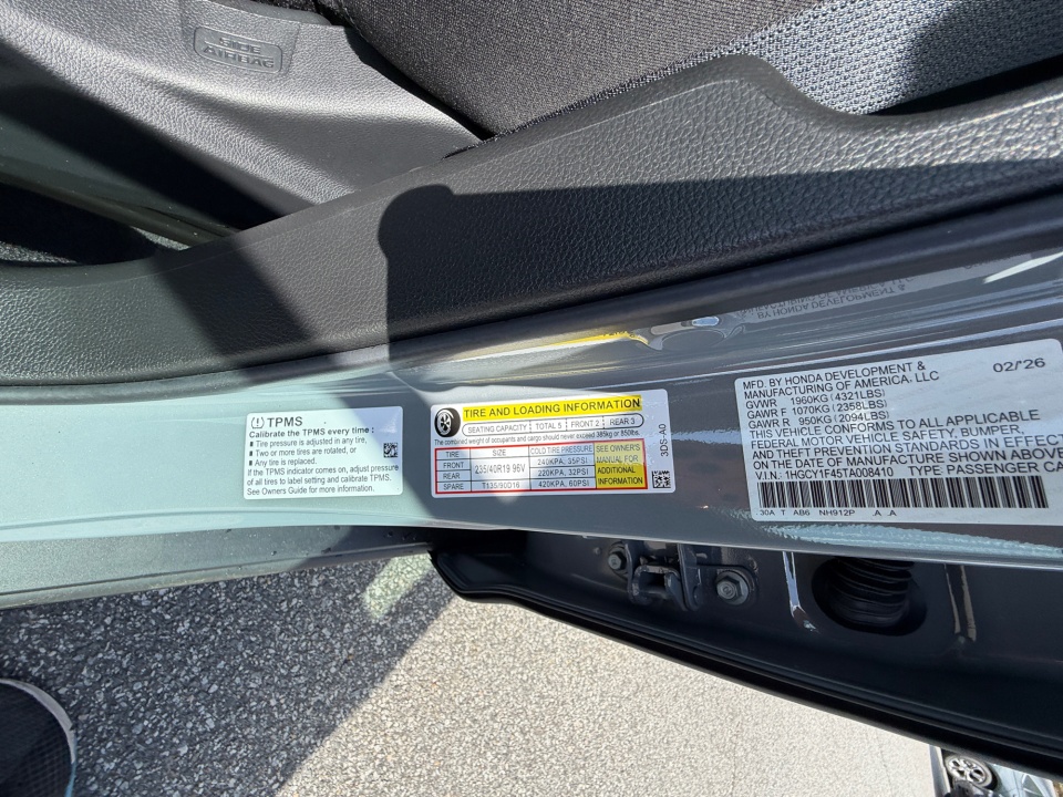 1HGCY2F68TA033972 2026 Honda Accord Hybrid EX-L