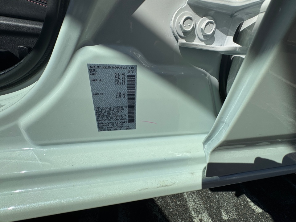 1N4BL4CW2SN420541 2025 Nissan Altima SR AWD