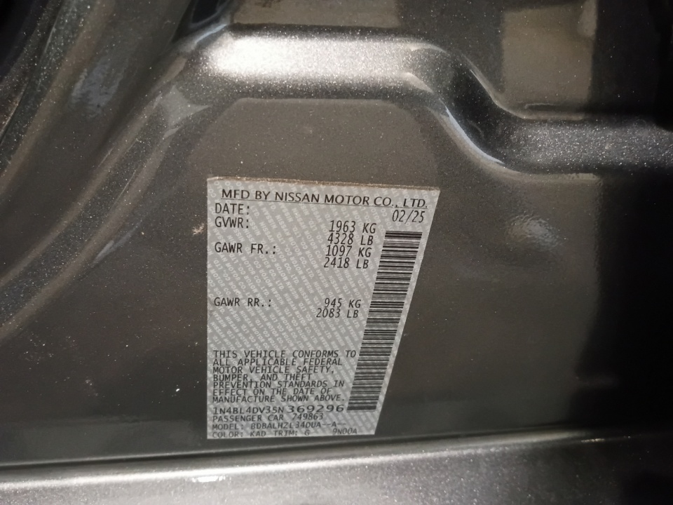 Used 2025 Nissan Altima Sedan