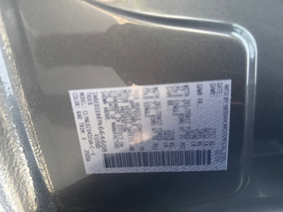 1N6ED1EK6TN664608 2026 Nissan Frontier Crew Cab PRO-4X 4x4
