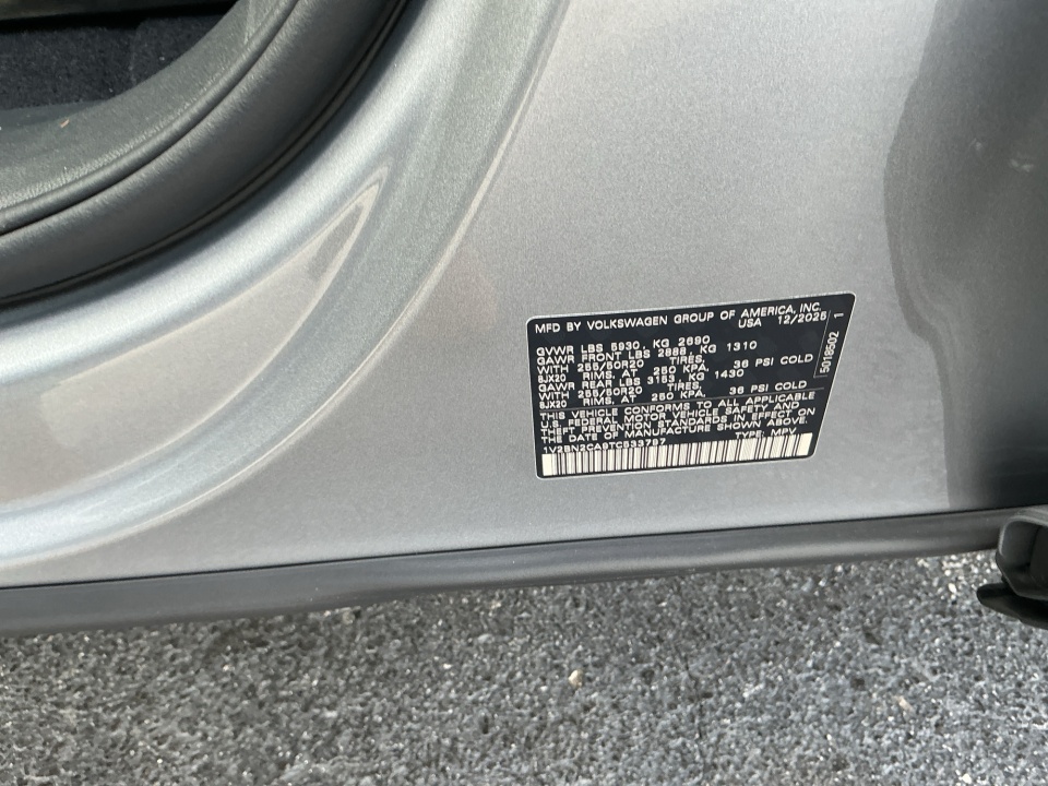 1V2BN2CA9TC533797 2026 Volkswagen Atlas SEL