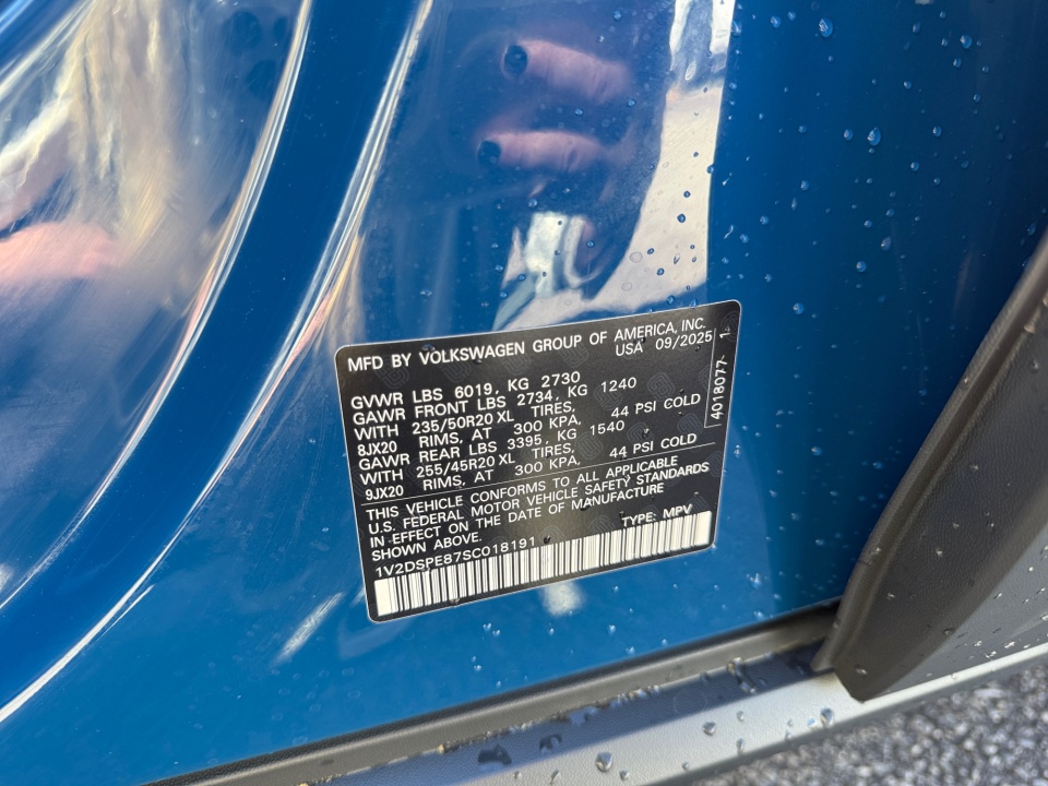 1V2DSPE87SC018191 2025 Volkswagen ID.4 AWD Pro