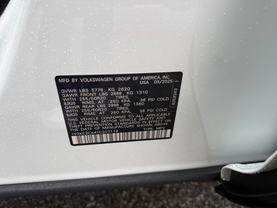 1V2KC2CA4TC207119 2026 Volkswagen Atlas Cross Sport 2.0T SE w/Technology