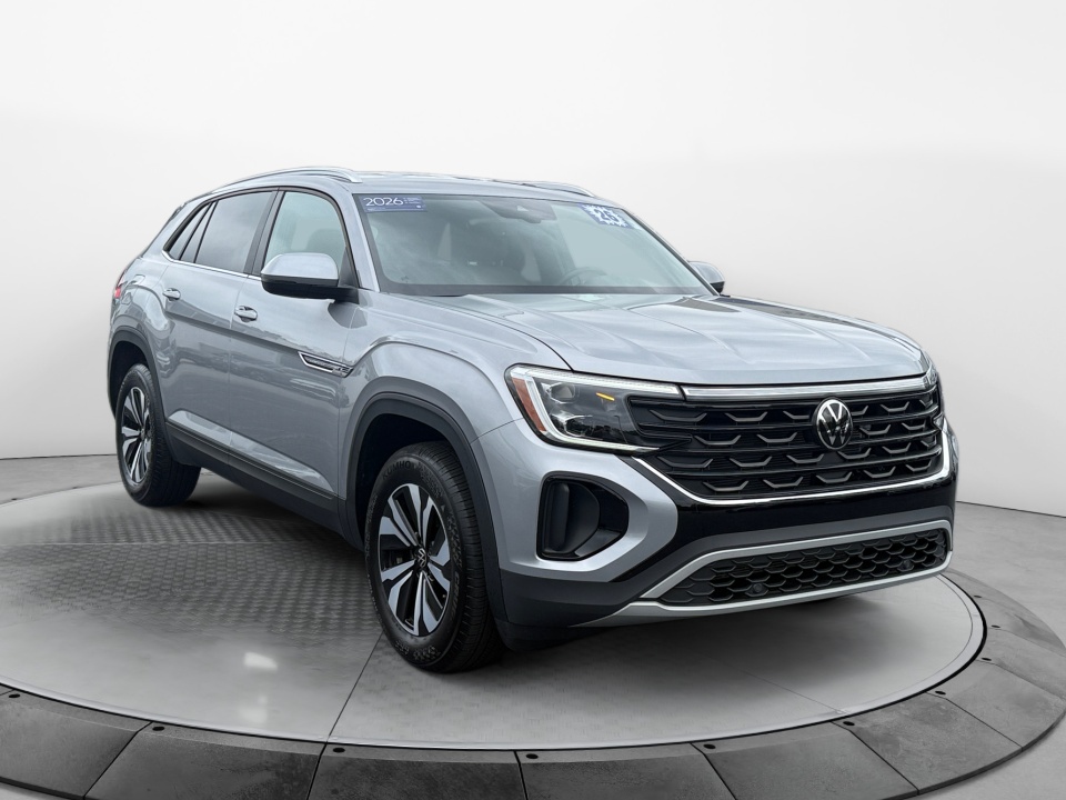 Silver 2026 Volkswagen Atlas Cross Sport SUV / Crossover All-Wheel Drive Automatic