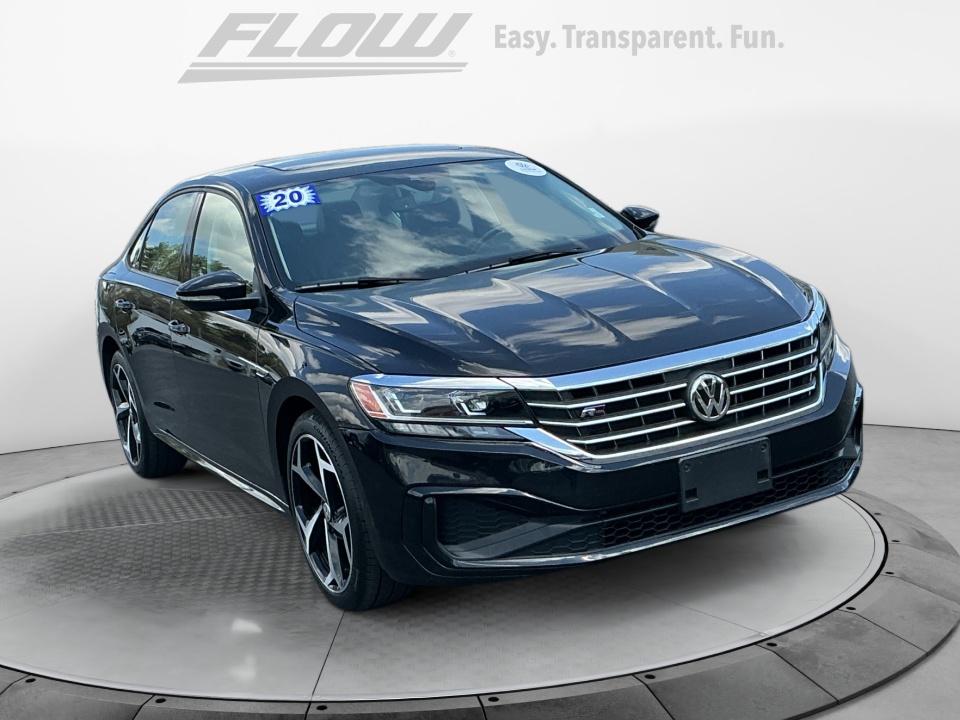 Black 2020 Volkswagen Passat 2.0T R-Line FWD Sedan Front-Wheel Drive Automatic