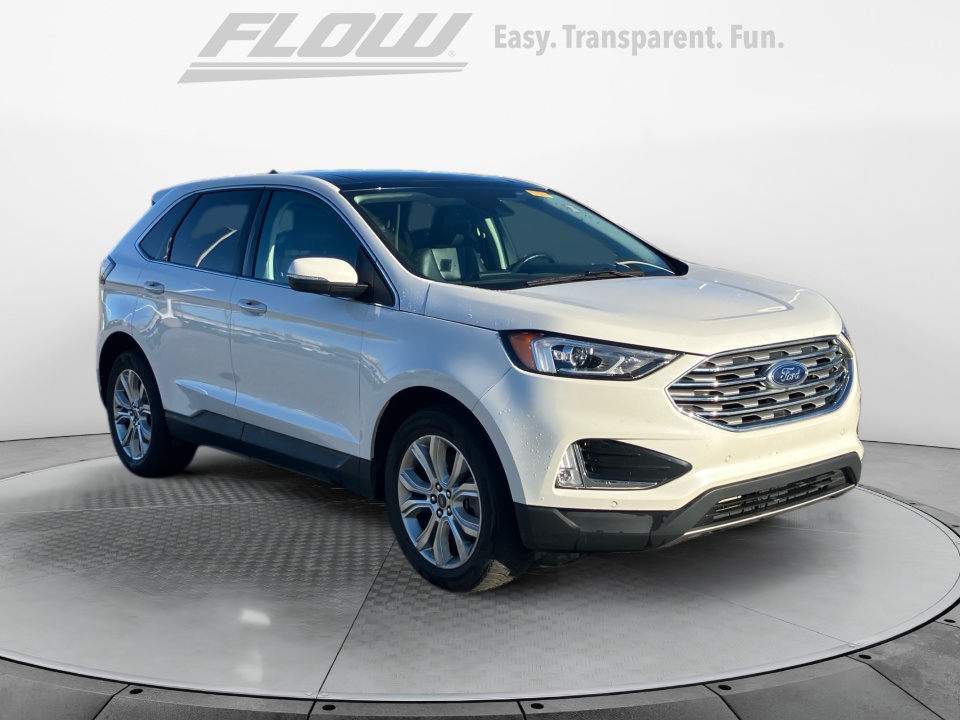 White 2021 Ford Edge Titanium AWD SUV / Crossover All-Wheel Drive Automatic