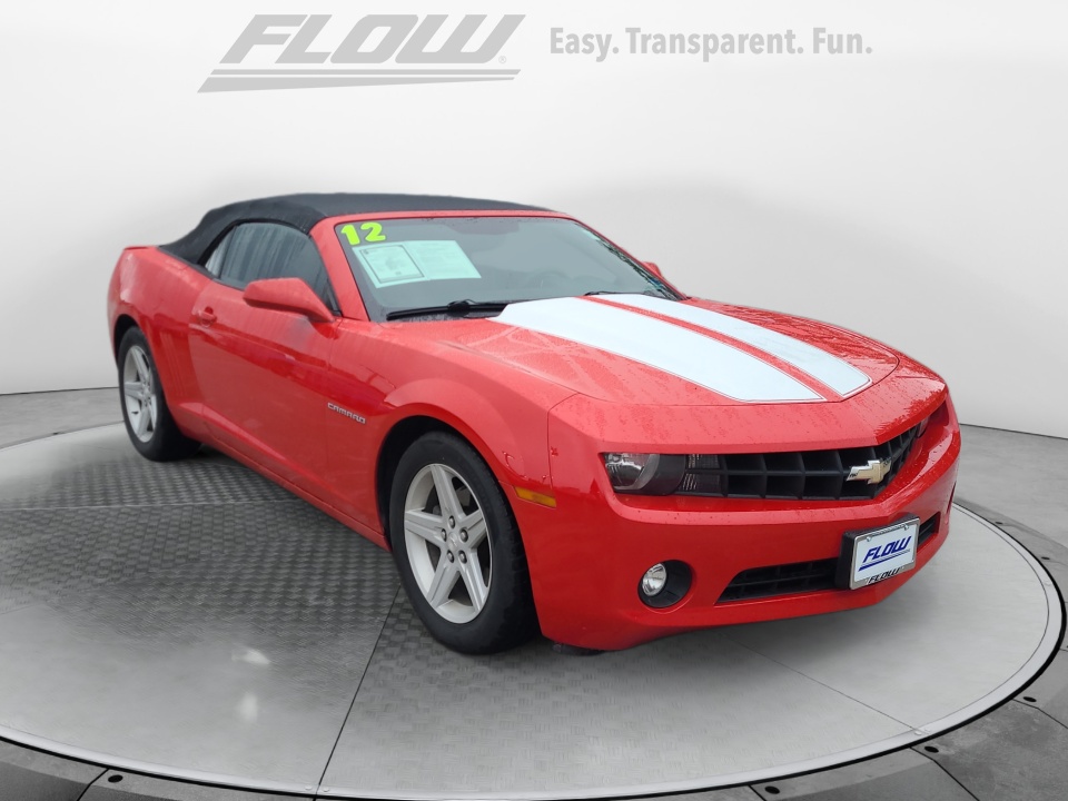 Red 2012 Chevrolet Camaro Convertible Rear-Wheel Drive Automatic