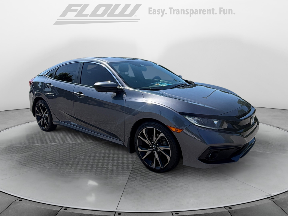 Gray 2019 Honda Civic Sedan Front-Wheel Drive Automatic