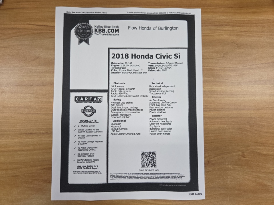 Used 2018 Honda Civic Coupe