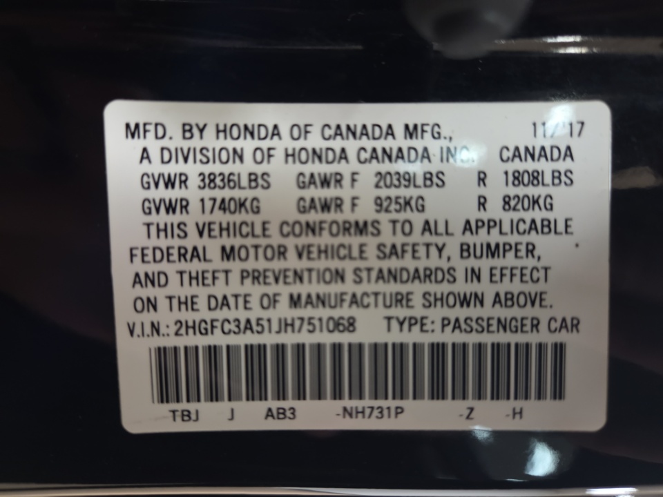 Used 2018 Honda Civic Coupe