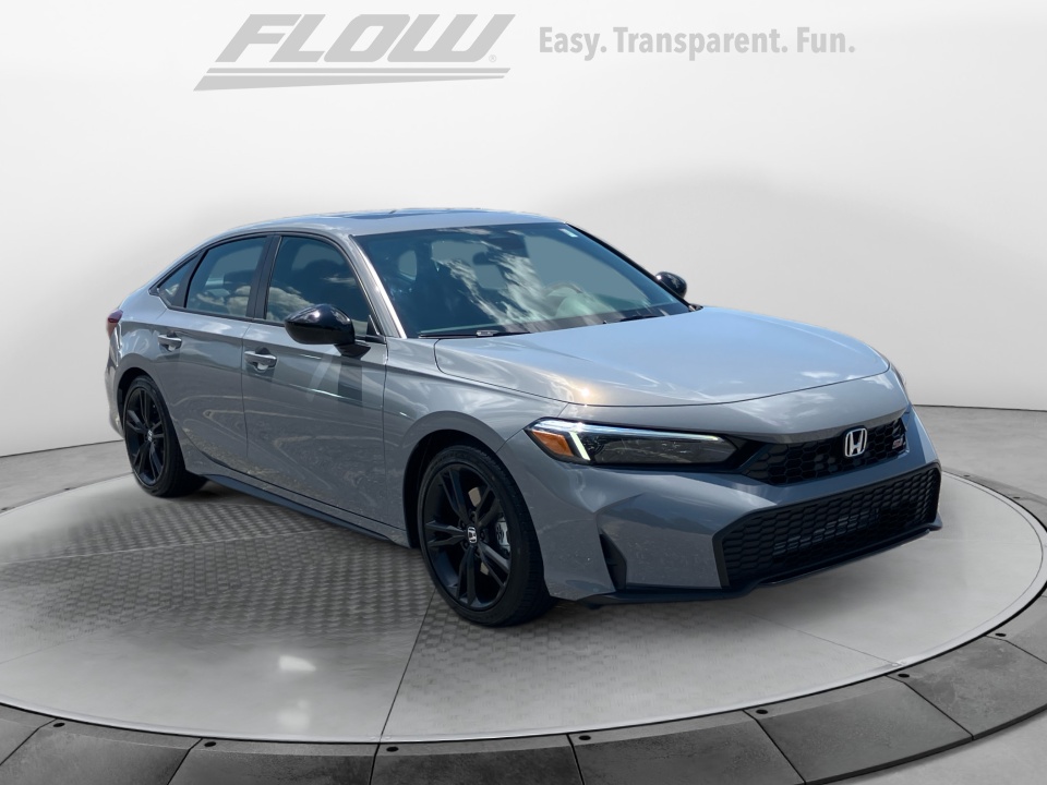 Gray 2026 Honda Civic Sedan Front-Wheel Drive Manual