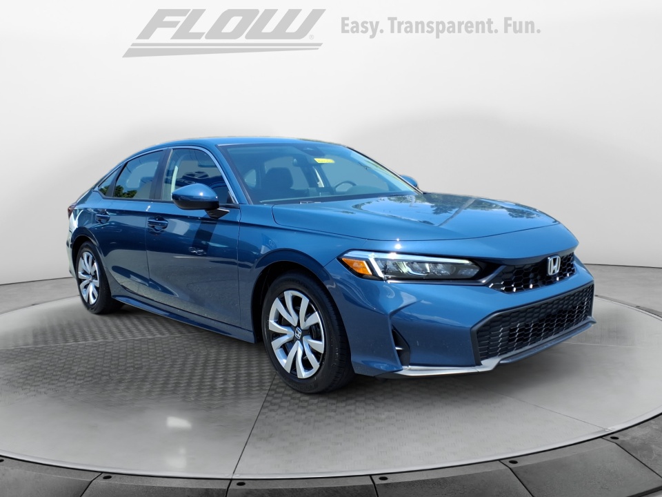 Blue 2026 Honda Civic Sedan Front-Wheel Drive Automatic