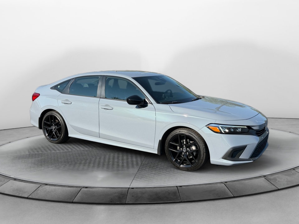 Gray 2024 Honda Civic Sedan Front-Wheel Drive Automatic