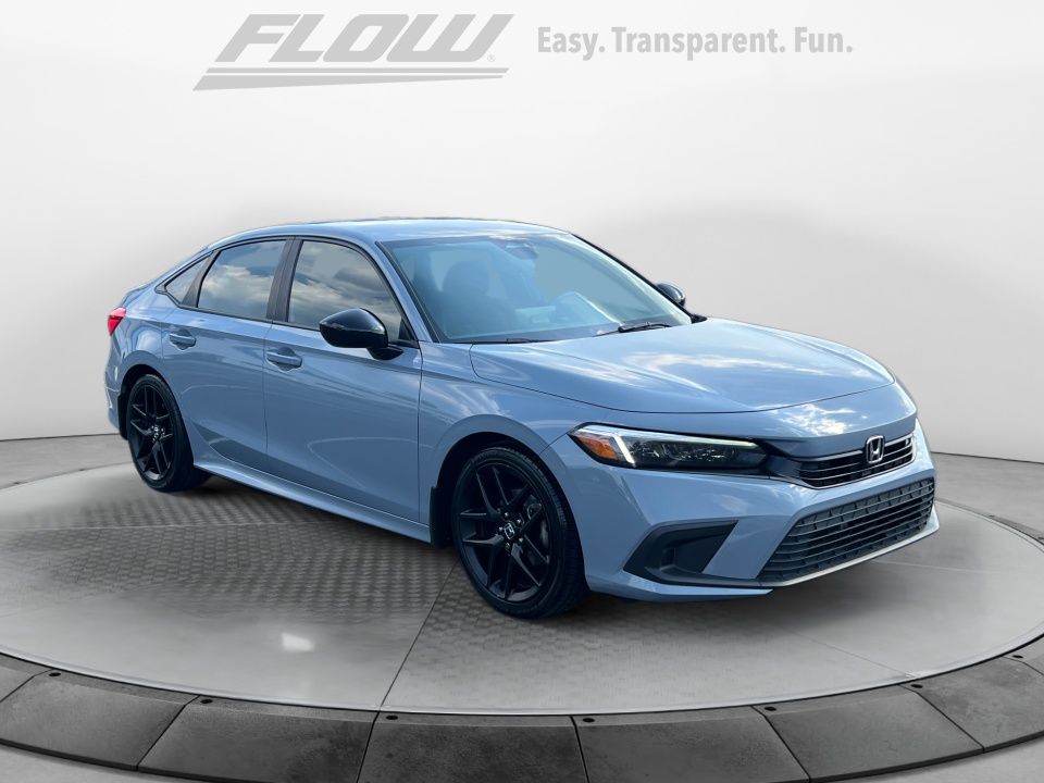 Gray 2023 Honda Civic Sedan Front-Wheel Drive Automatic