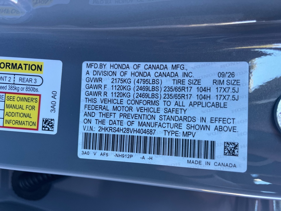 2HKRS4H28VH404687 2027 Honda CR-V LX