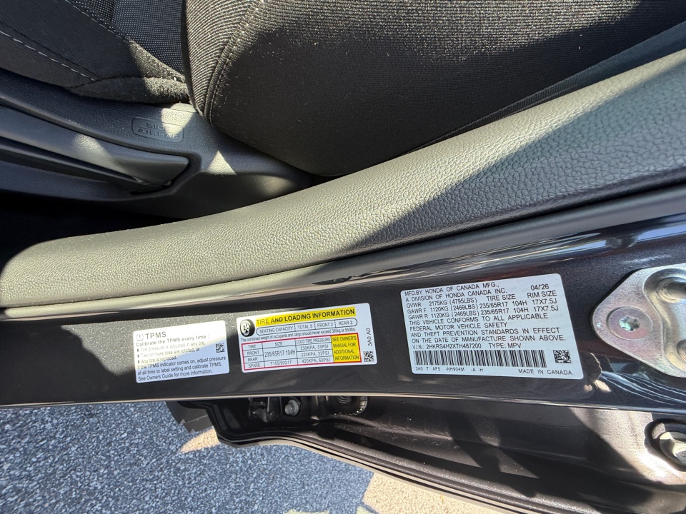 2HKRS4H2XTH487200 2026 Honda CR-V LX AWD