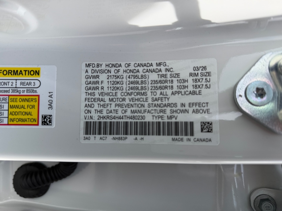 2HKRS4H44TH480230 2026 Honda CR-V EX AWD