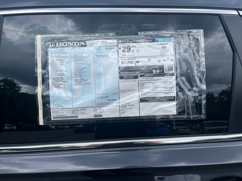 2HKRS4H4XTH489224 2026 Honda CR-V EX