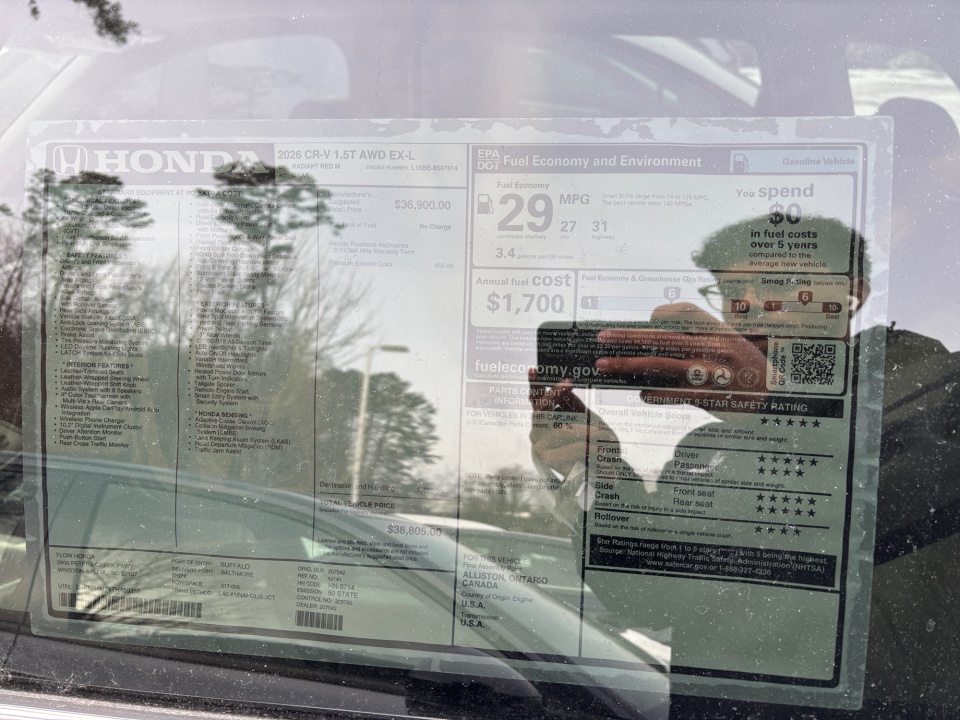 2HKRS4H74TH459355 2026 Honda CR-V EX-L AWD