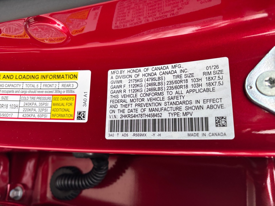 2HKRS4H78TH458452 2026 Honda CR-V EX-L AWD