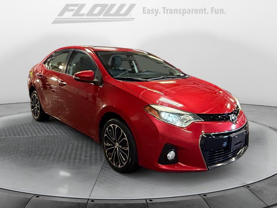 Red 2015 Toyota Corolla S Plus Sedan Front-Wheel Drive Automatic