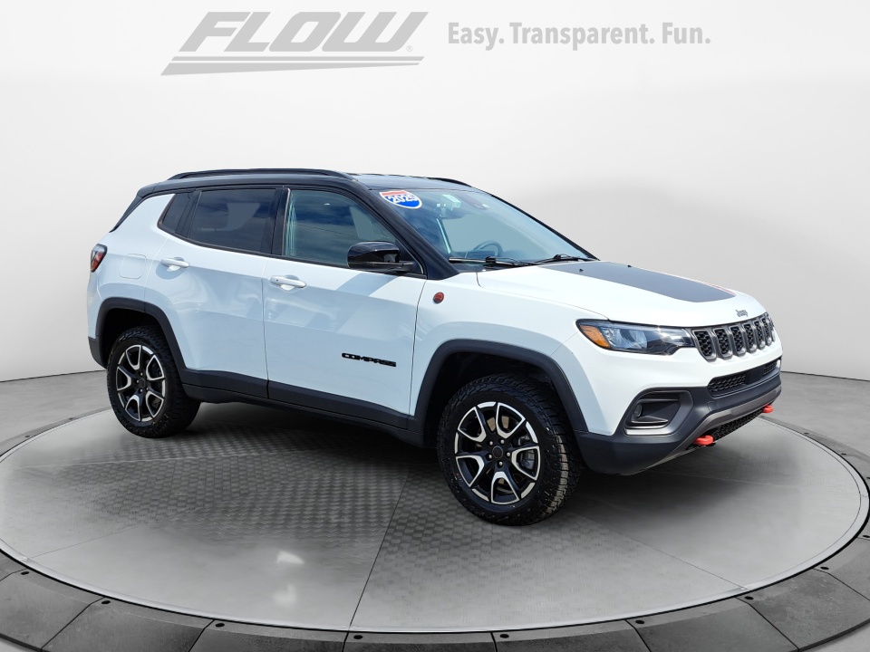 White 2025 Jeep Compass SUV / Crossover Four-Wheel Drive Automatic
