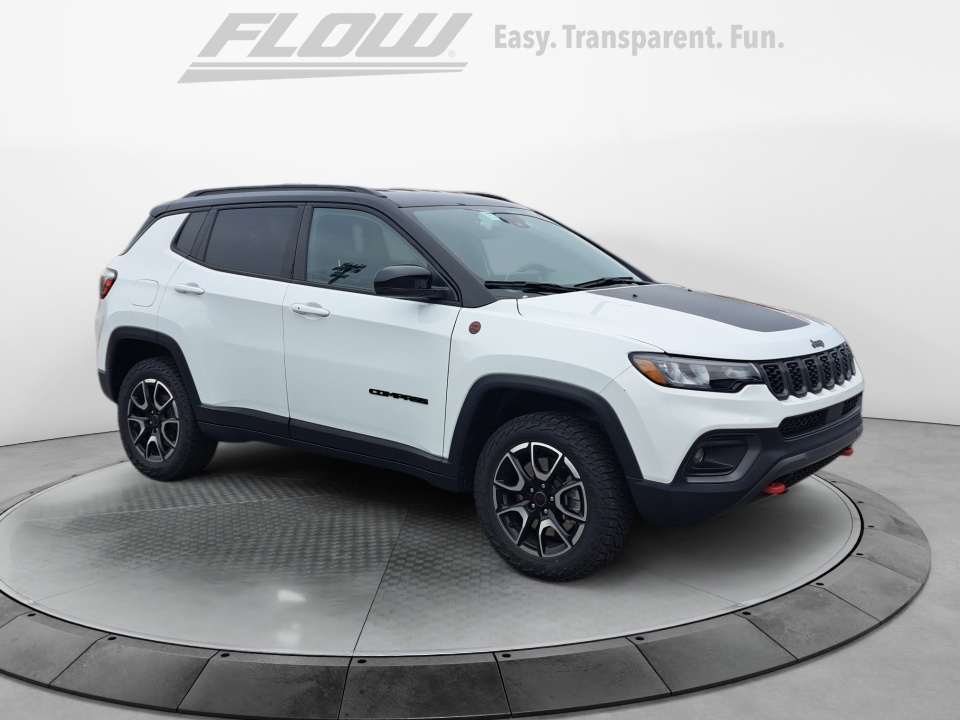 White 2025 Jeep Compass SUV / Crossover Four-Wheel Drive Automatic