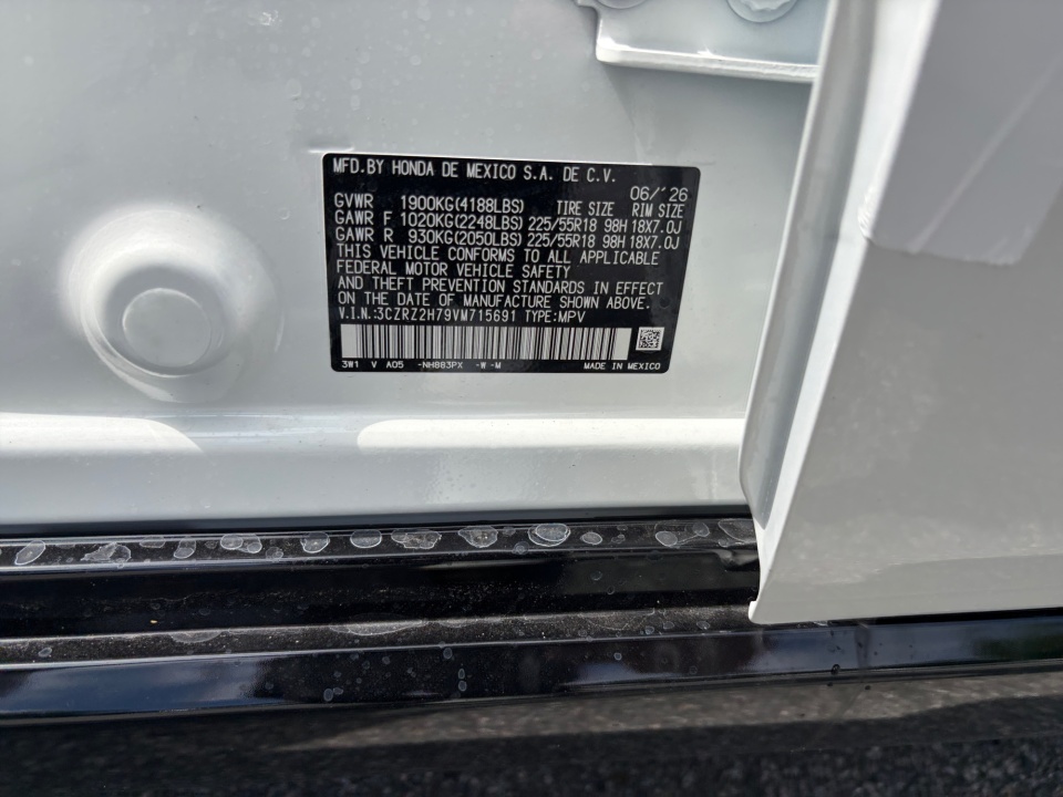 3CZRZ2H79VM715691 2027 Honda HR-V EX-L