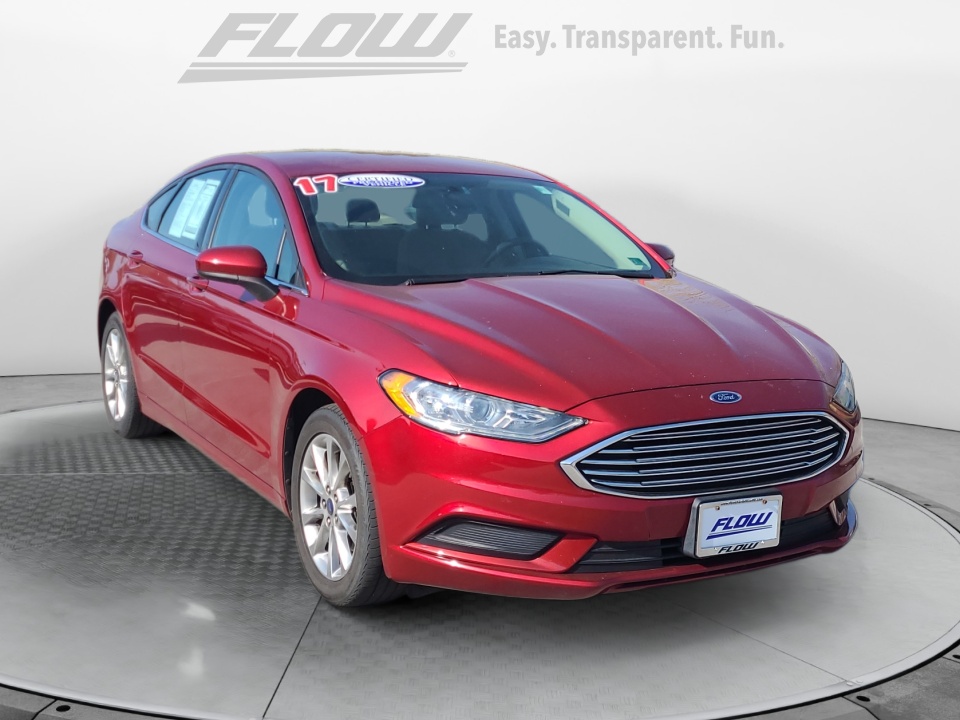 Red 2017 Ford Fusion SE Sedan Front-Wheel Drive Automatic