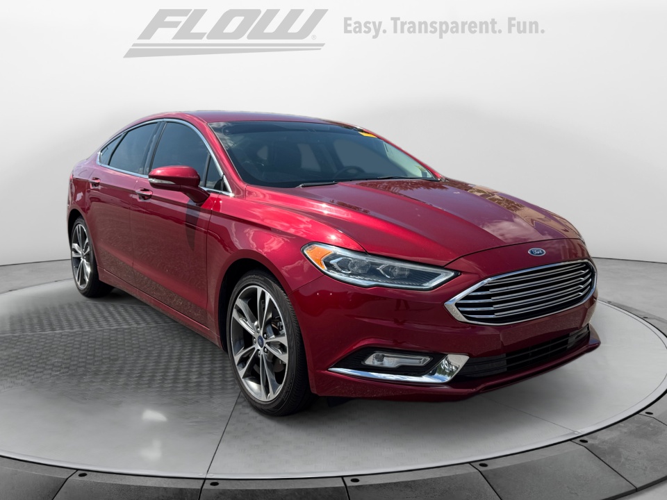 Red 2017 Ford Fusion Sedan Front-Wheel Drive Automatic